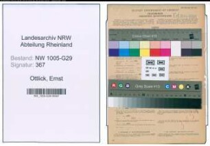 Entnazifizierung Ernst Ottlick , geb. 06.05.1888 (Bahninspektor)