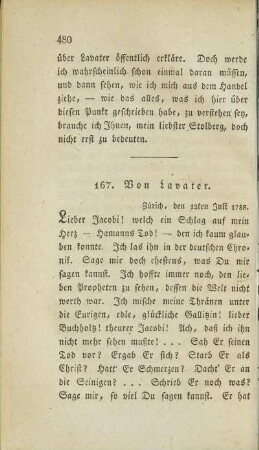 167. Von Lavater.