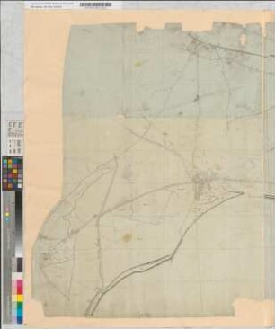 [Plan der Mairie Heerdt mit Oberlörick, Ober- und Niederkassel].