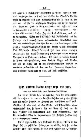Was unserm Volksschulgesange not thut : aus dem Reiseberichte eines Seminar-Musiklehrers