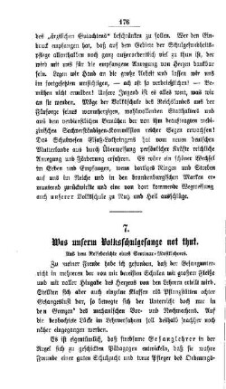 Was unserm Volksschulgesange not thut : aus dem Reiseberichte eines Seminar-Musiklehrers
