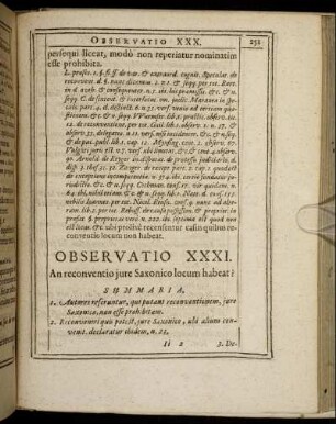 Observatio XXXI. - Observatio XL.
