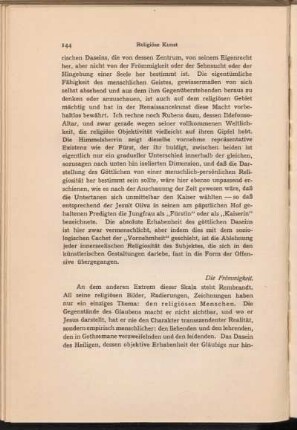 Die Frömmigkeit.