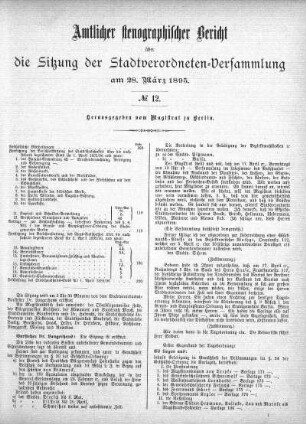 No. 12, 28. März 1895