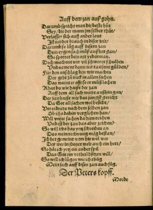 Der Peters kopff.