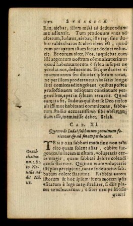 Cap. XI. Quomodo Iudaei sabbatum genuinum ferientur & ad finem perducant.