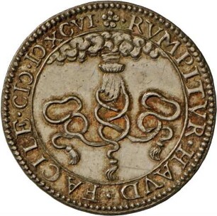 Medaille auf das englisch-französisch-niederländische Bündnis, 1596