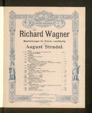 Siegfried: Schluß des letzten Aufzuges : für Klavier zu zwei Händen bearbeitet von