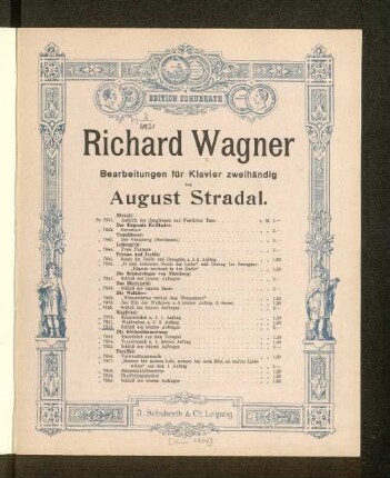 Siegfried: Schluß des letzten Aufzuges : für Klavier zu zwei Händen bearbeitet von