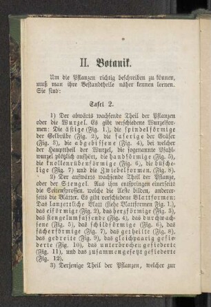 II. Botanik.