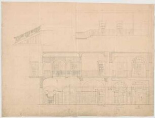 Thiersch, Friedrich von; München, Romanstr. 13; Villa von Hösslin - Diele (Schnitte)