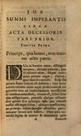 Ius summi imperantis circa acta decessoris