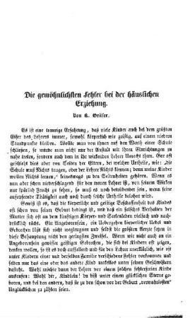 Die gewöhnlichsten Fehler bei der häuslichen Erziehung
