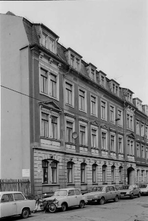 Dresden-Neustadt. Wohnhaus, Förstereistraße 13. Vorderhaus, Straßenansicht