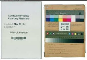 Entnazifizierung Lieselotte Adam , geb. 08.12.1908 ()