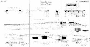 Gäufelden: Empfangsgebäude Trottoir und Rampen Lageplan,Schnitte