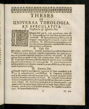 112a-112k, Theses Ex Universa Theologia. Ex Speculativa.