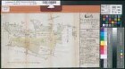 Klosterbauerschaft (Kirchlengern) Teilung der Gemeinheit auf der Langenwand Teilungsplan mit Register 1792 100 Ruten = 11,6 (11,4) cm 27,5 x 49,5 kol. Zeichnung Knippenberg Spez.Verz. Markenkarten V Nr. 23