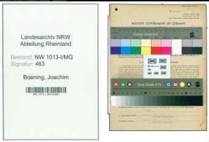 Entnazifizierung Joachim Boening , geb. 01.12.1919 (Technischer Angestellter)