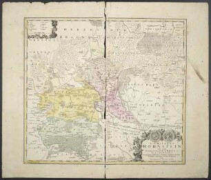 Comitatus Hohnstein nec non Dynastiarum Lohra et Klettenberg : Geographica delineatio ex Originali authentico desumta, viarumque et postarum cursibus locupletata