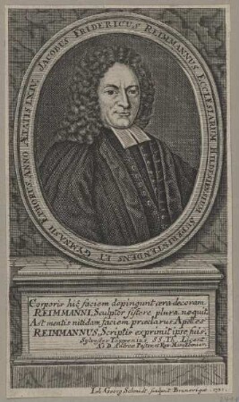 Bildnis des Jacobus Fridericus Reimmannus