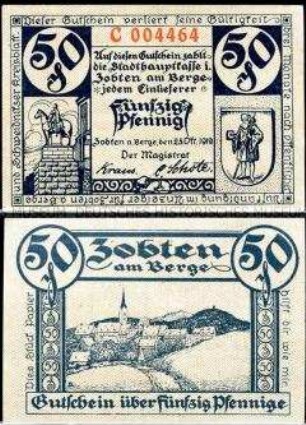 Zobten, Schlesien 50 Pfennig