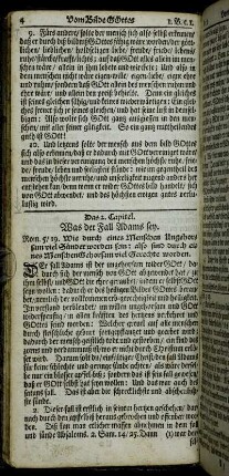 Das 2. Capitel. Was der Fall Adams sey.