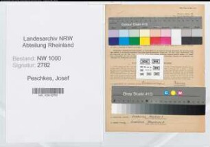 Entnazifizierung Josef Peschkes, geb. 08.08.1901 (Elektriker)