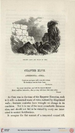 Chapter XLVII: Ansedonia - Cosa