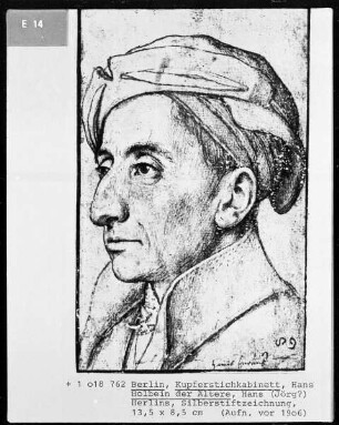 Skizzenbuch — Bildnis des Hans Hierlinger, Folio 89
