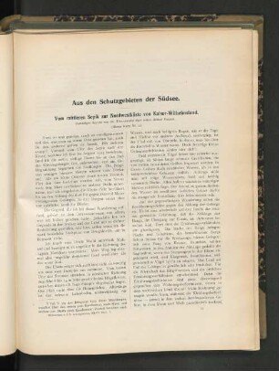 Vom mittleren Sepik zur Nordwestküste von Kaiser-Wilhelmsland.