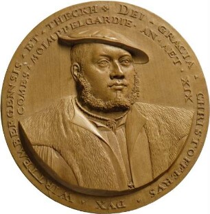 Medaillenmodell mit dem Porträt Herzog Christophs von Württemberg in