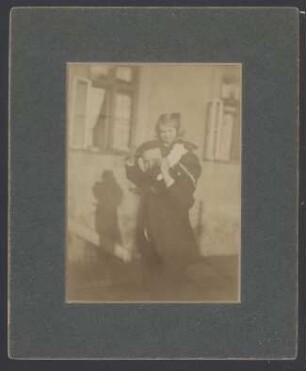 Fotografie: Woldemar Boden mit seiner Tochter Hilde