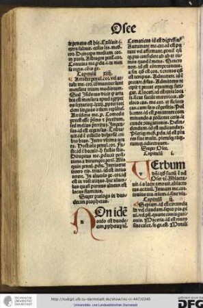 Non idem ordo est duodecim prophetarum etc. Comaticus id est digressivus...