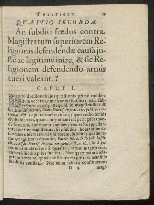 Quaestio Secunda.