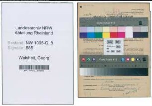 Entnazifizierung Georg Weisheit , geb. 24.12.1897 (Ingenieur)