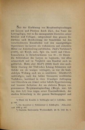 Cocain und seine Anwendung im Larynx, Pharynx und der Nase