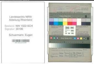 Entnazifizierung Eugen Schuermann , geb. 09.12.1896 (Spediteur)