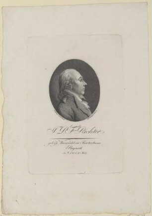 Bildnis des J.an P.l F.dr Richter