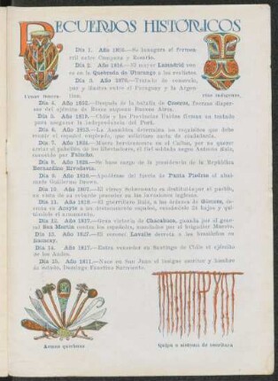 Recuerdos históricos