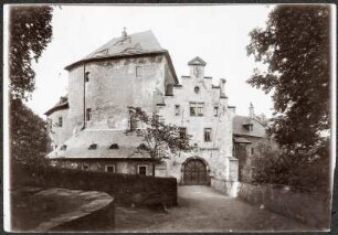 Wolkenstein (Erzgebirge). Blick zum Schloss Wolkenstein
