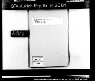Die Bestätigung des Bürgermeisters in Aurich