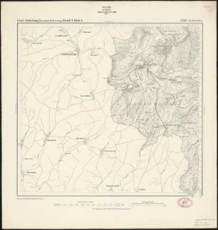 Meßtischblatt 3238 : Lehesten, 1873 : Lehesten. - Aufn. 1856. - 1:25000. - [Berlin]: Kgl. Min. f. Handel, 1873. - 1 Kt.