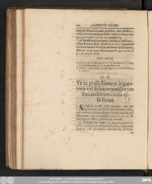Tit. IV. Ut in possessionem legatorum vel fideicommissorum servandorum causa esse liceat.