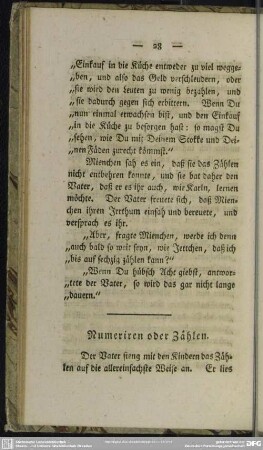 Numeriren oder Zählen