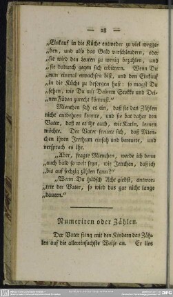 Numeriren oder Zählen
