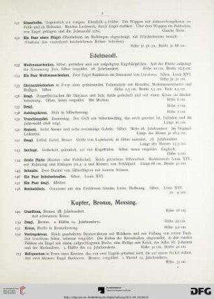 Edelmetall (Nr. 133-148)