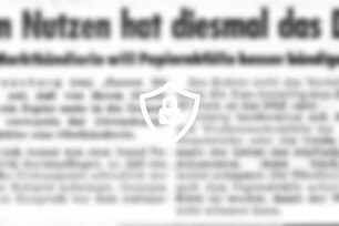 Den Nutzen hat diesmal das DRK