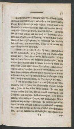Wilhelm Heinrich Hirschberg ... Karl Wilhelm Hansen ...