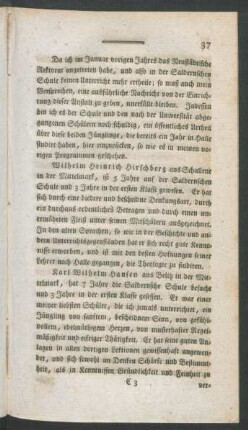 Wilhelm Heinrich Hirschberg ... Karl Wilhelm Hansen ...